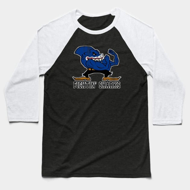 Fightin' Sharks Baseball T-Shirt by Eman